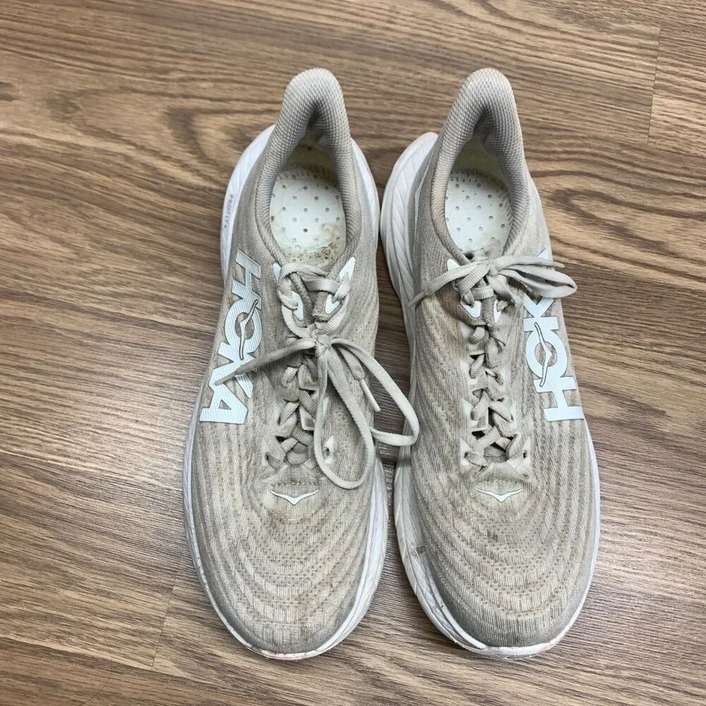 Hoka One One Mach 5 1127893 WCPP Beige Running Shoes‎ Sneakers Size 11.5 D